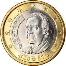 Spain, Euro, 2007, Madrid, MS(65-70), Bi-Metallic, KM:1073