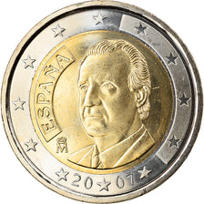 Spain, 2 Euro, 2007, Madrid, MS(65-70), Bi-Metallic, KM:1074