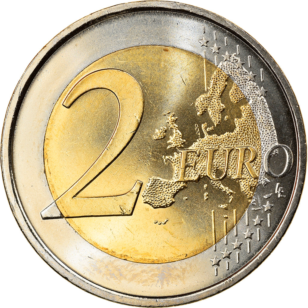 Spain, 2 Euro, Traité de Rome 50 ans, 2007, Madrid, MS(65-70), Bi-Metallic