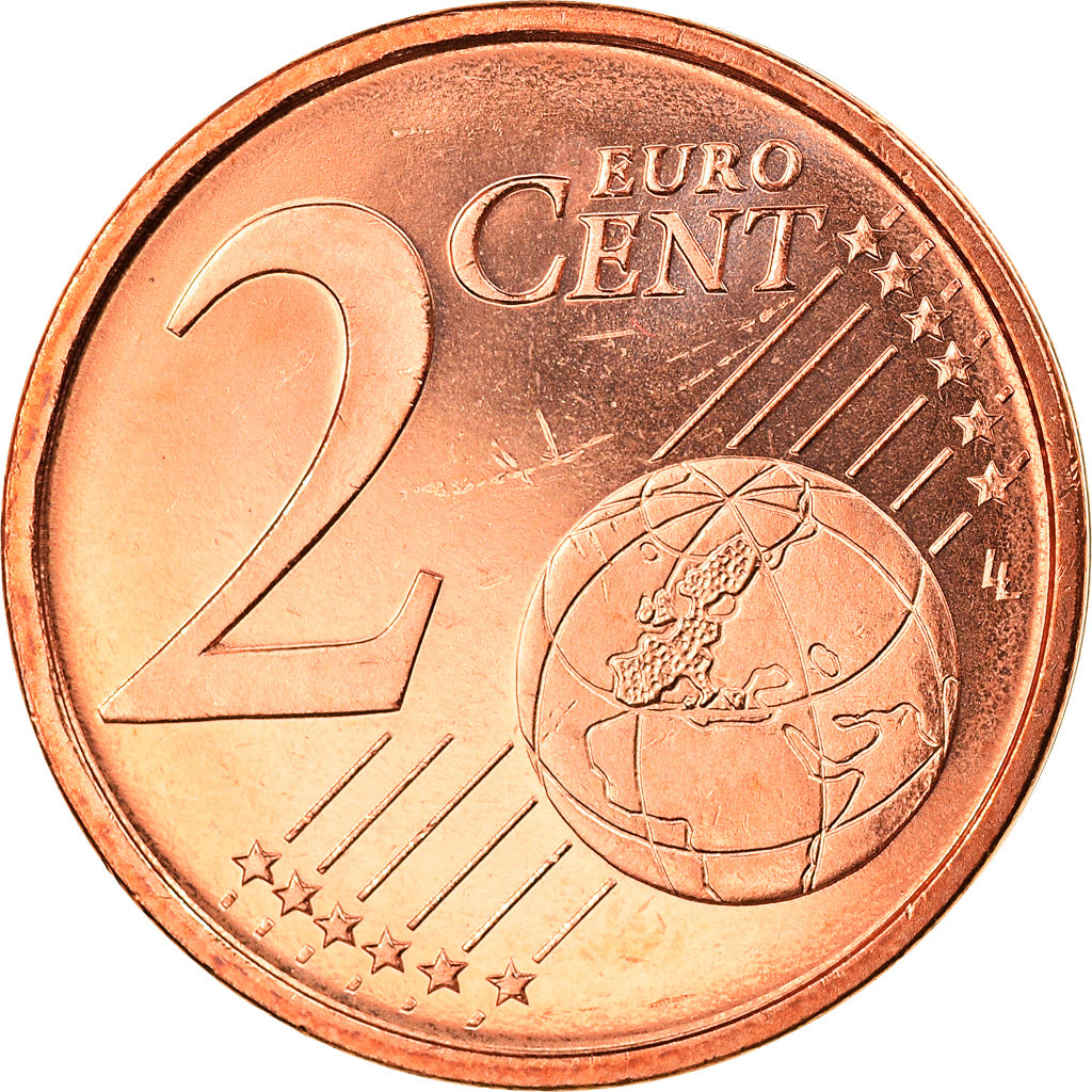 Spagna, 2 Euro Cent, 2009, Madrid, FDC, Acciaio placcato rame, KM:1041