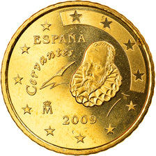 Spain, 50 Euro Cent, 2009, Madrid, MS(65-70), Brass, KM:1072