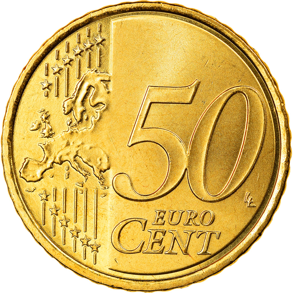 Spain, 50 Euro Cent, 2009, Madrid, MS(65-70), Brass, KM:1072
