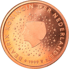 Netherlands, 2 Euro Cent, 1999, Utrecht, MS(65-70), Copper Plated Steel, KM:235