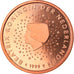 Netherlands, 5 Euro Cent, 1999, Utrecht, MS(65-70), Copper Plated Steel, KM:236