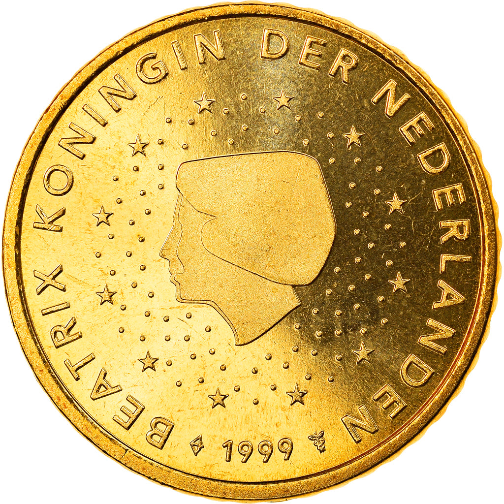 Niederlande, 50 Euro Cent, 1999, Utrecht, STGL, Messing, KM:239