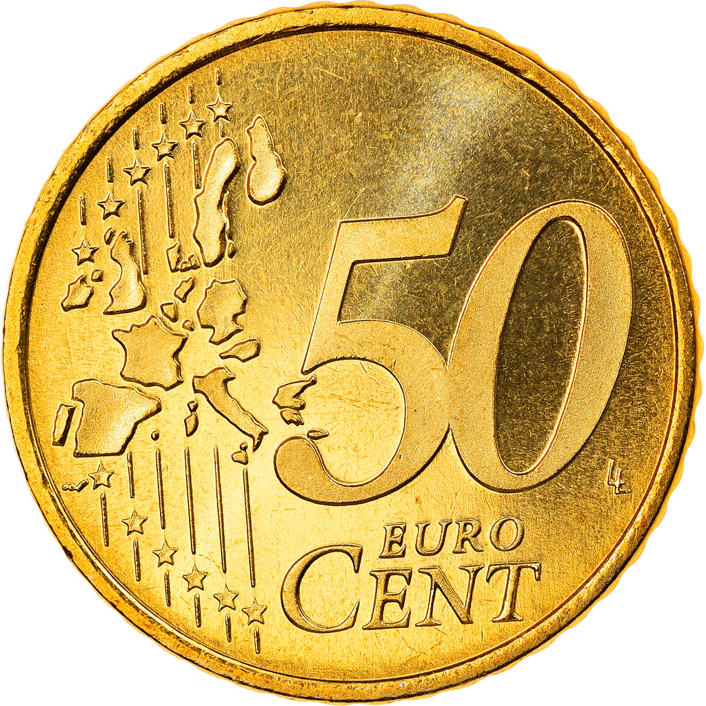 Niederlande, 50 Euro Cent, 1999, Utrecht, STGL, Messing, KM:239
