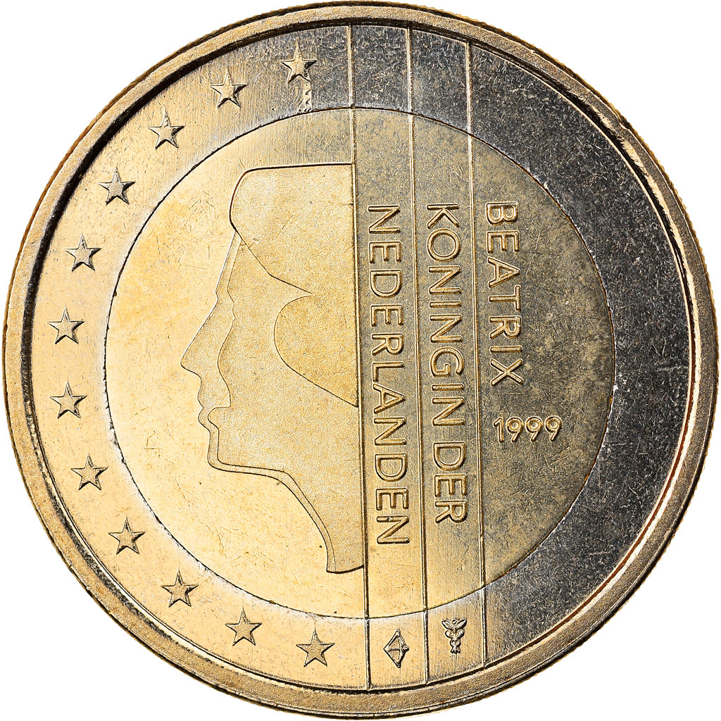 Netherlands, 2 Euro, 1999, Utrecht, MS(65-70), Bi-Metallic, KM:241