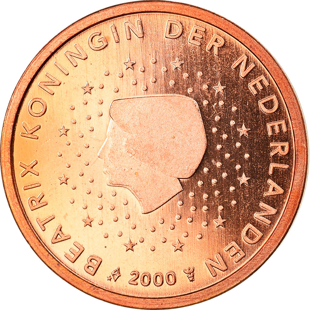 Netherlands, 2 Euro Cent, 2000, Utrecht, MS(65-70), Copper Plated Steel, KM:235