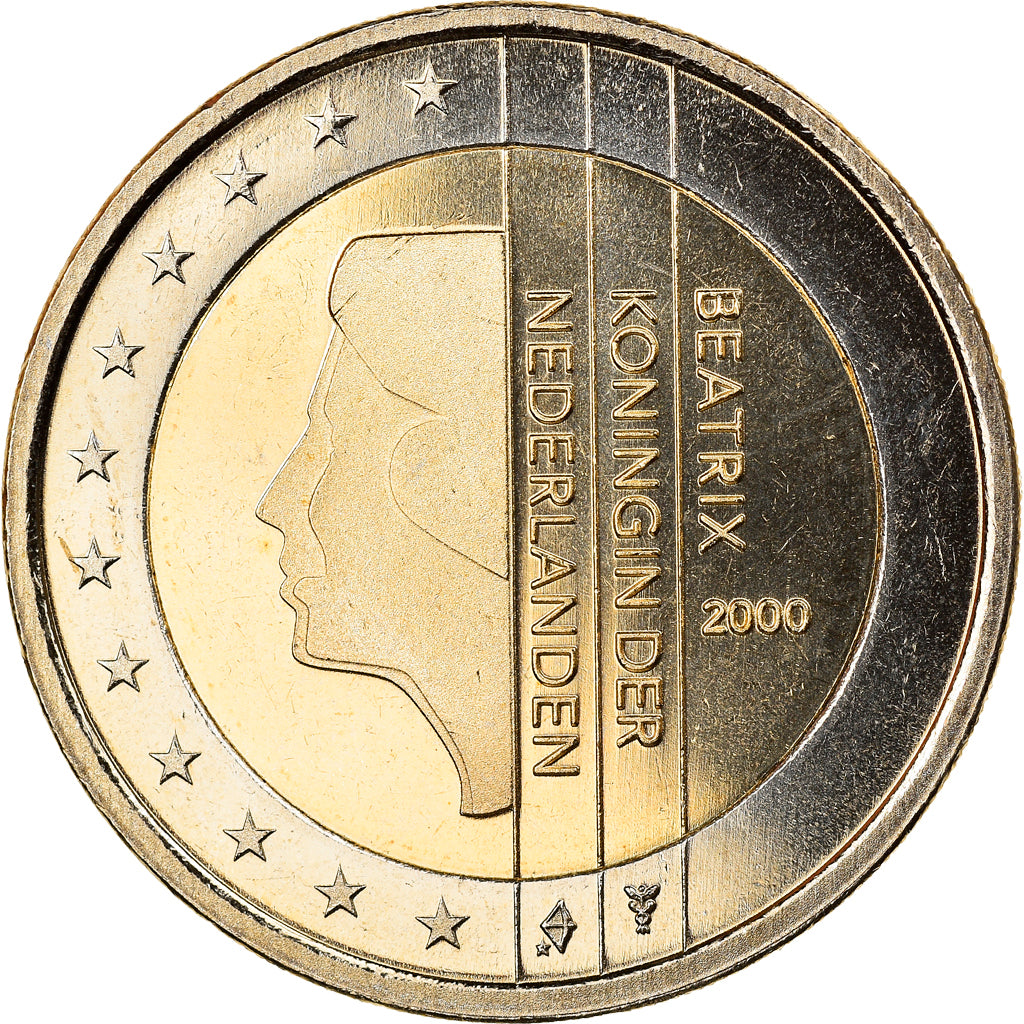 Netherlands, 2 Euro, 2000, Utrecht, MS(65-70), Bi-Metallic, KM:241