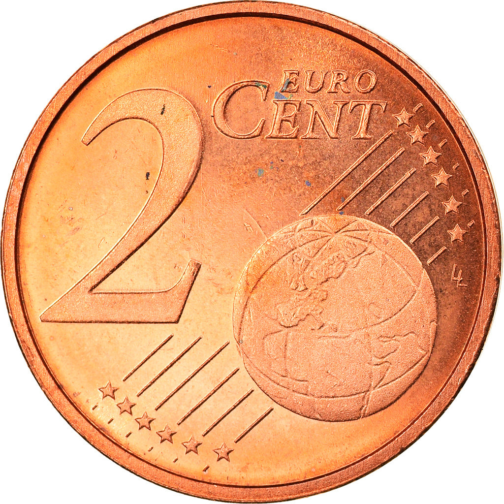Holandia, 2 Euro Cent, 2001, Utrecht, MS(65-70), Miedź platerowana stalą