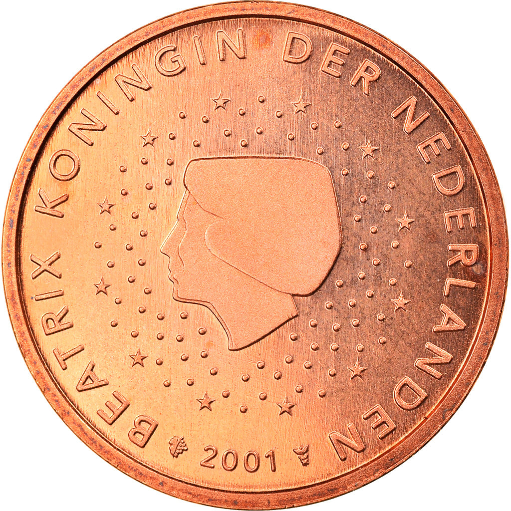 Nederland, 5 Euro Cent, 2001, Utrecht, FDC, Copper Plated Steel, KM:236