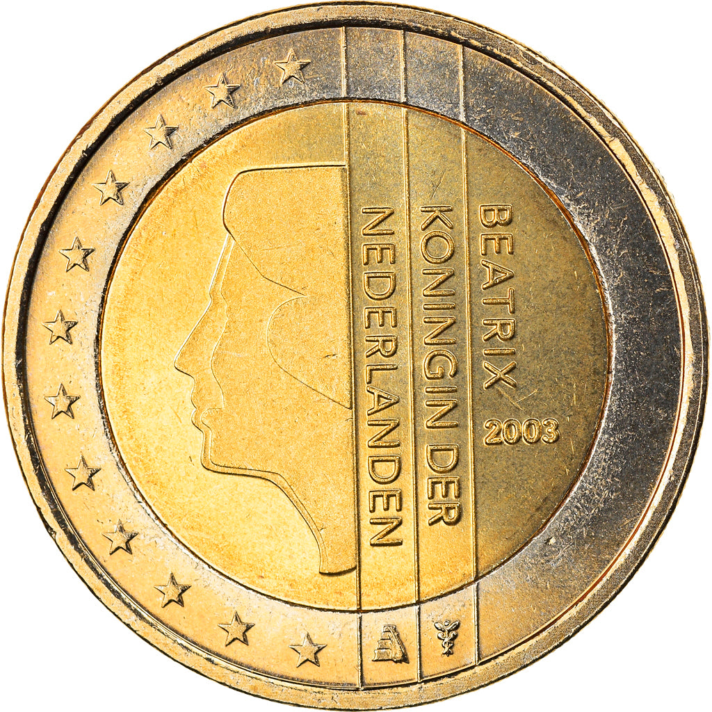 Netherlands, 2 Euro, 2003, Utrecht, MS(65-70), Bi-Metallic, KM:241