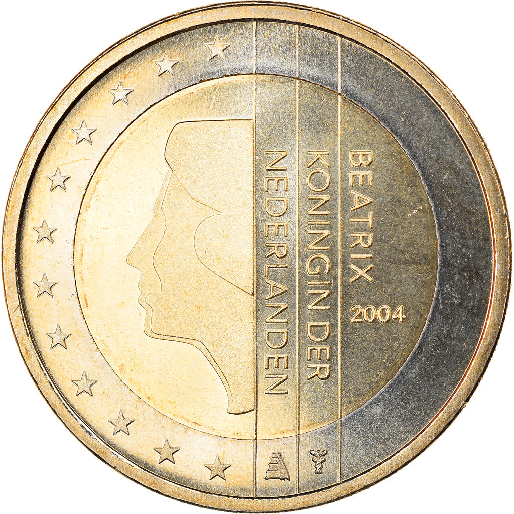 Netherlands, 2 Euro, 2004, Utrecht, MS(65-70), Bi-Metallic, KM:241