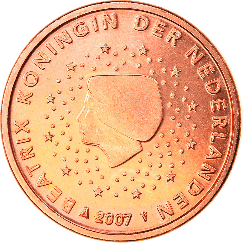 Niederlande, Euro Cent, 2007, Utrecht, STGL, Copper Plated Steel, KM:234