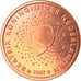 Niederlande, 5 Euro Cent, 2007, Utrecht, STGL, Copper Plated Steel, KM:236