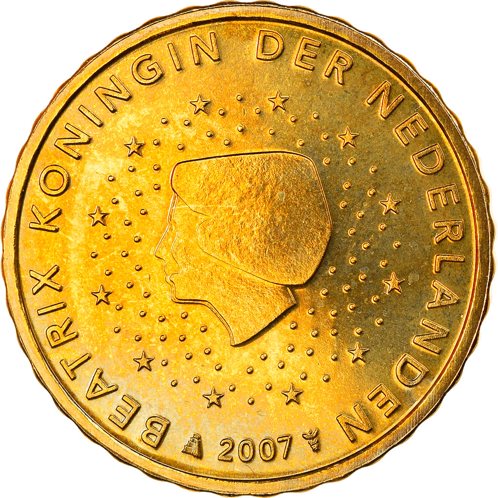 Países Bajos, 10 Euro Cent, 2007, Utrecht, FDC, Latón, KM:268