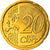 Niederlande, 20 Euro Cent, 2007, Utrecht, STGL, Messing, KM:269