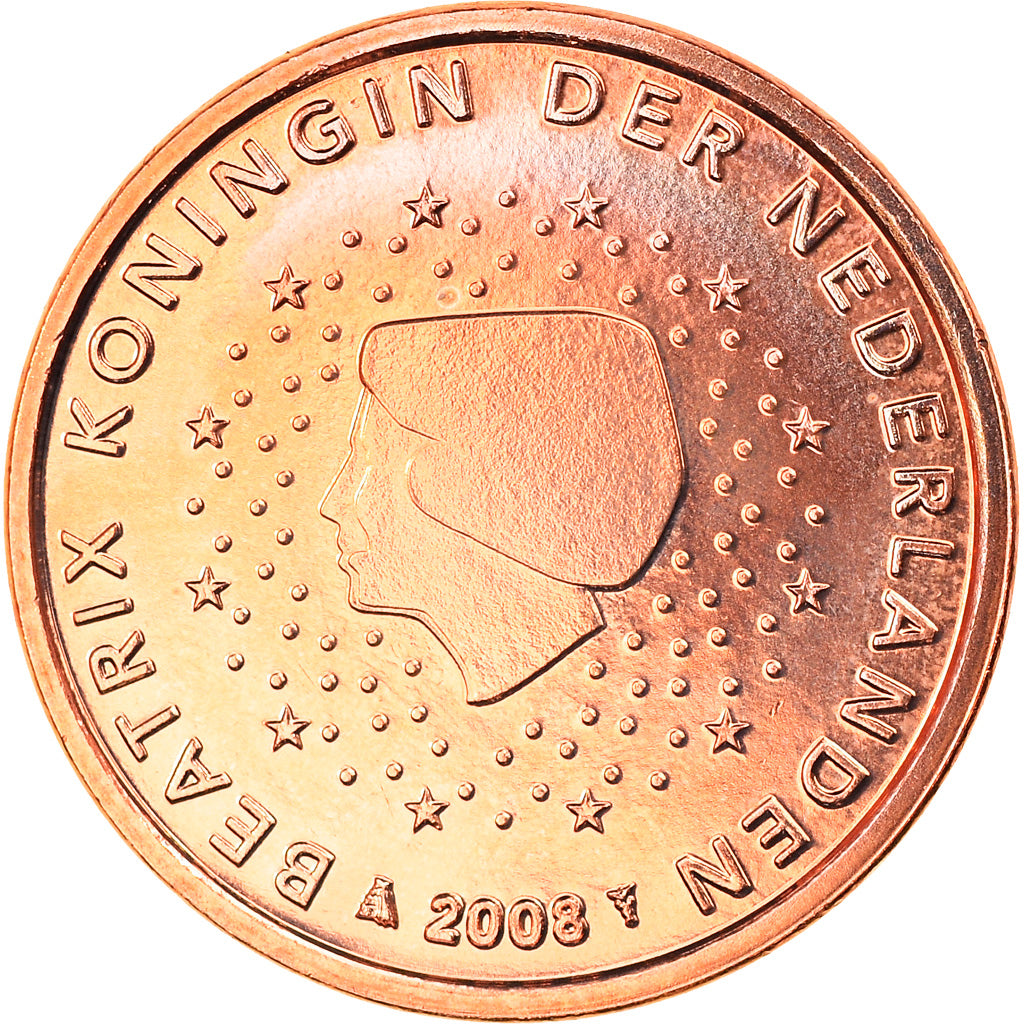 Niederlande, Euro Cent, 2008, Utrecht, STGL, Copper Plated Steel, KM:234