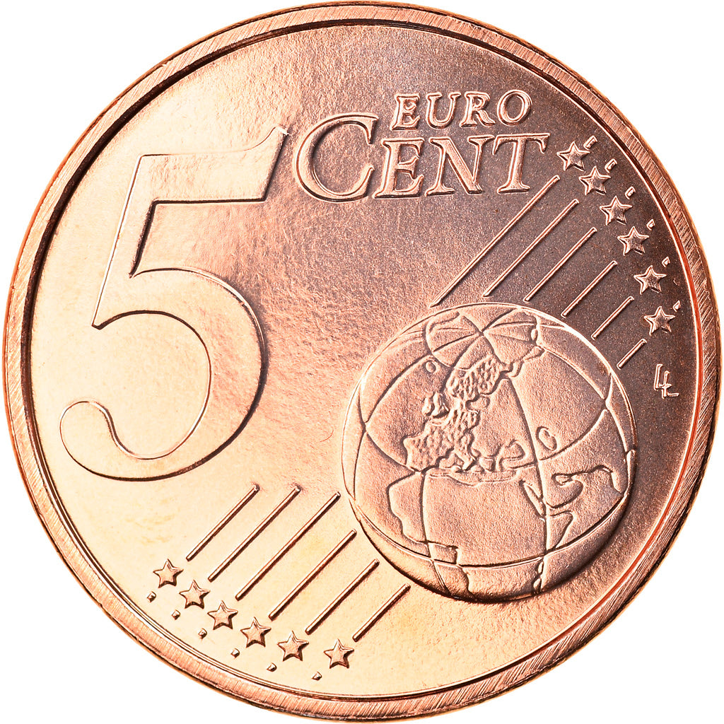Holandia, 5 Euro Cent, 2008, Utrecht, MS(65-70), Miedź platerowana stalą