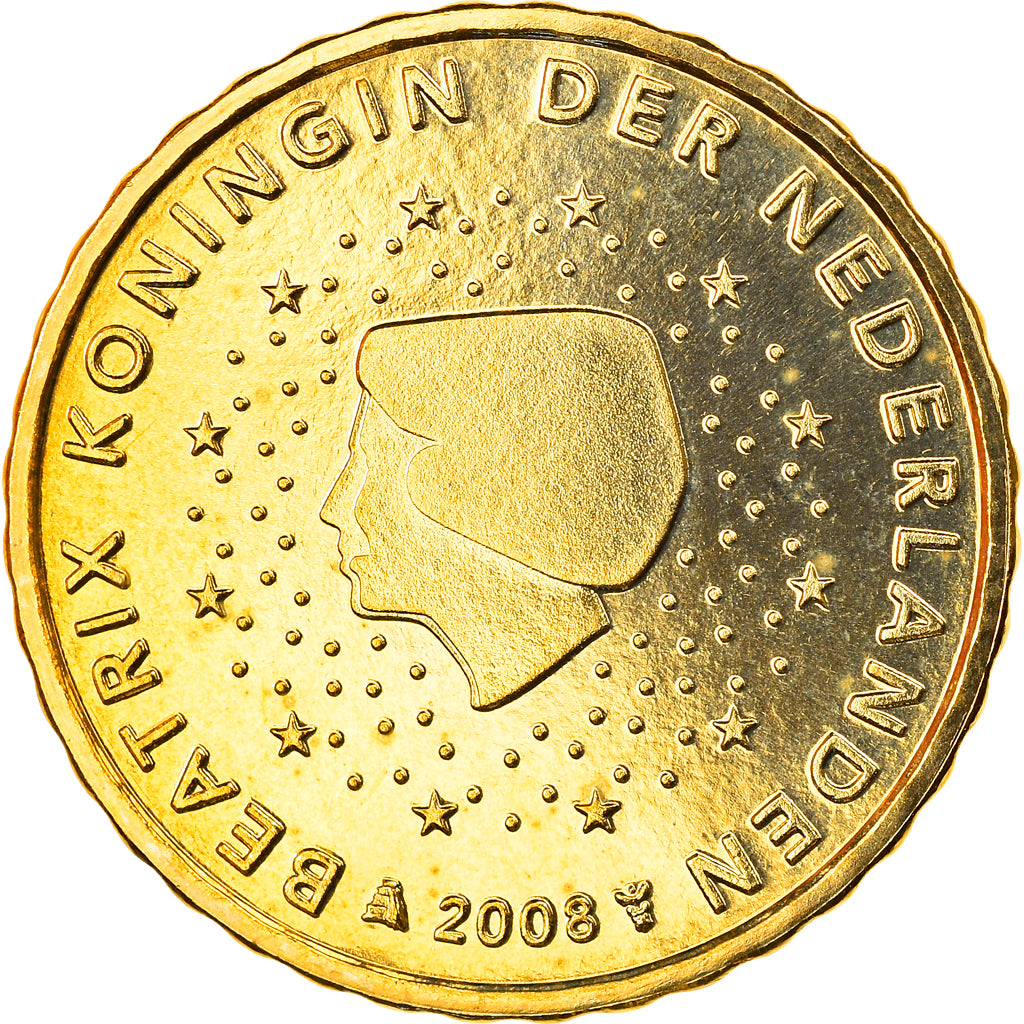 Nederland, 10 Euro Cent, 2008, Utrecht, FDC, Tin, KM:268