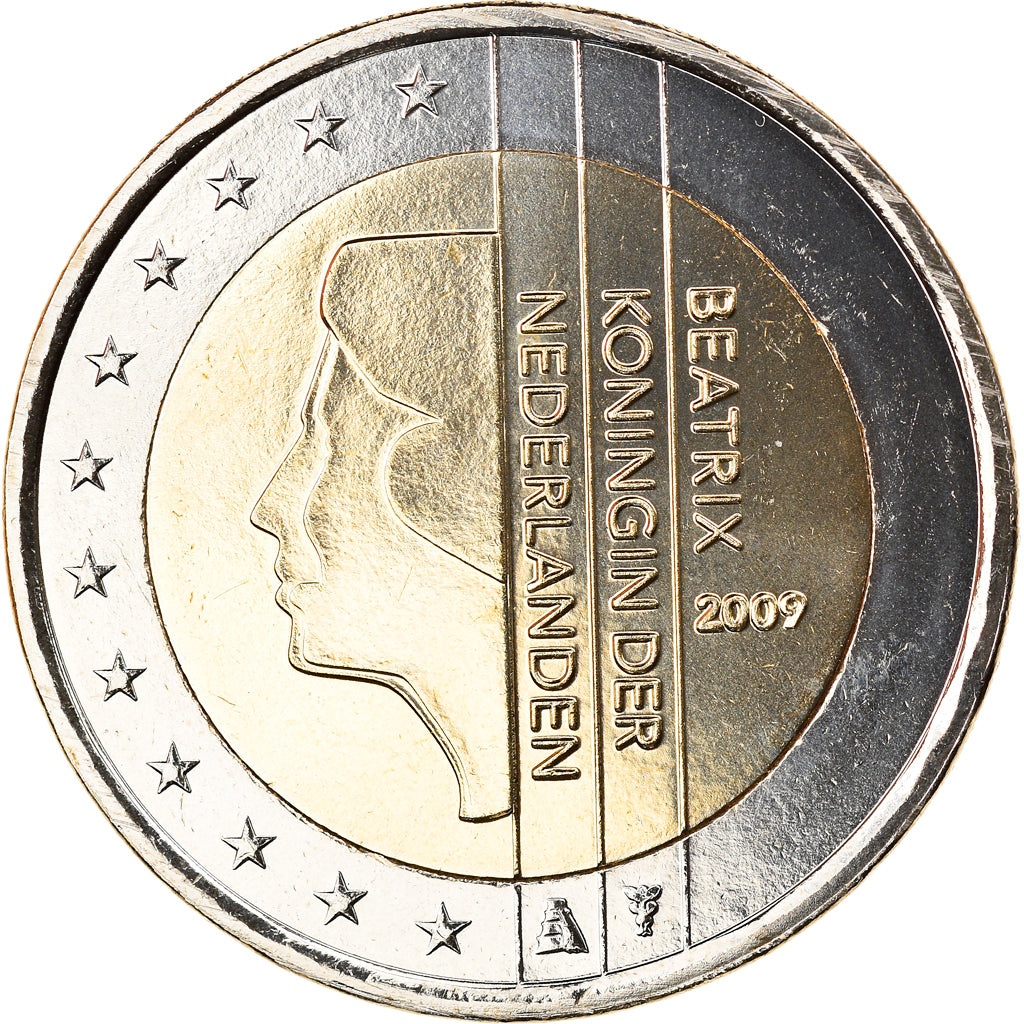 Paesi Bassi, 2 Euro, 2009, Utrecht, FDC, Bi-metallico, KM:272