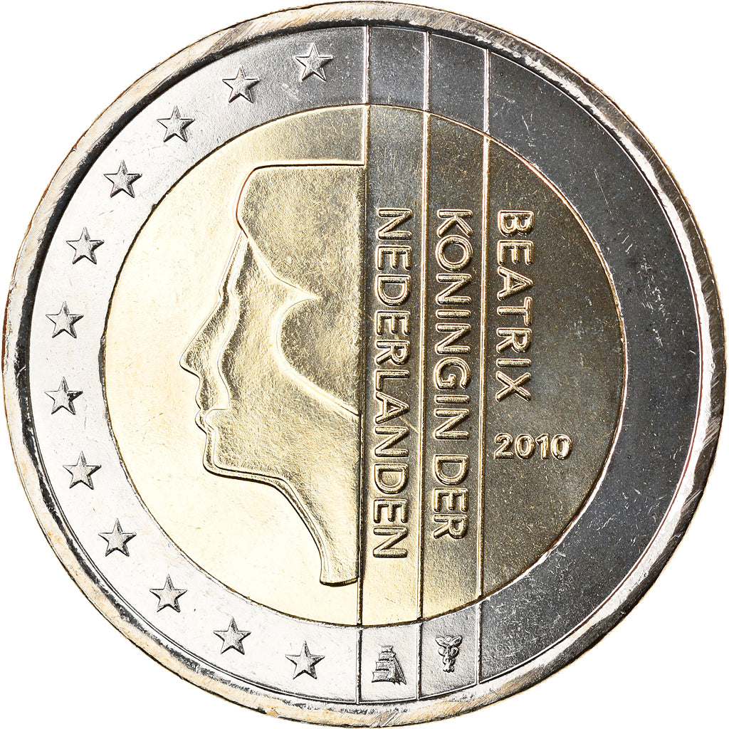 Netherlands, 2 Euro, 2010, Utrecht, MS(65-70), Bi-Metallic, KM:272
