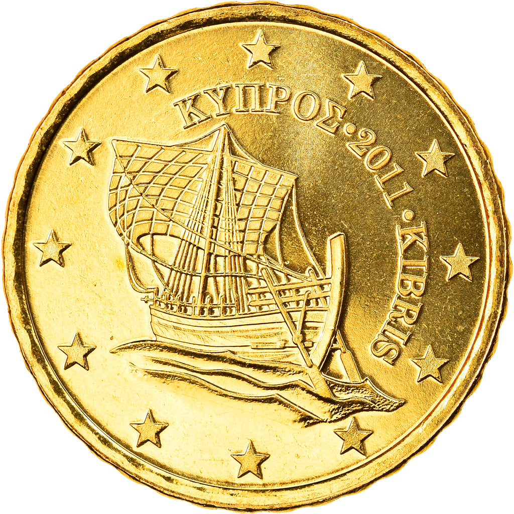 Cipro, 10 Euro Cent, 2011, FDC, Ottone, KM:81