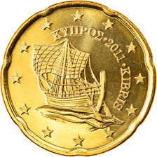 Cipro, 20 Euro Cent, 2011, FDC, Ottone, KM:82