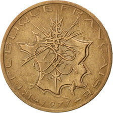 Coin, France, Mathieu, 10 Francs, 1977, EF(40-45), Nickel-brass, KM:940