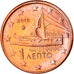 Greece, Euro Cent, 2010, Athens, MS(65-70), Copper Plated Steel, KM:181