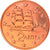 Grécia, 2 Euro Cent, 2010, Athens, MS(65-70), Aço Cromado a Cobre, KM:182