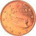 Grecia, 5 Euro Cent, 2010, Athens, FDC, Acciaio placcato rame, KM:183