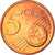Grécia, 5 Euro Cent, 2010, Athens, MS(65-70), Aço Cromado a Cobre, KM:183