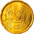 Grécia, 20 Euro Cent, 2010, MS(65-70), Latão, KM:212