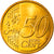 Grécia, 50 Euro Cent, 2010, MS(65-70), Latão, KM:213