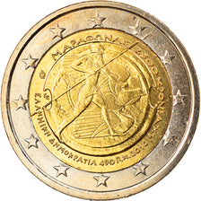 Greece, 2 Euro, Marathon, 2010, MS(65-70), Bi-Metallic, KM:236