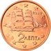 Griekenland, 2 Euro Cent, 2002, Athens, FDC, Copper Plated Steel, KM:182