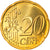 Grécia, 20 Euro Cent, 2002, Athens, MS(65-70), Latão, KM:185