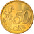 Grécia, 50 Euro Cent, 2002, Athens, MS(65-70), Latão, KM:186