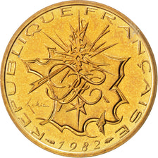 Coin, France, Mathieu, 10 Francs, 1982, MS(63), Nickel-brass, KM:940