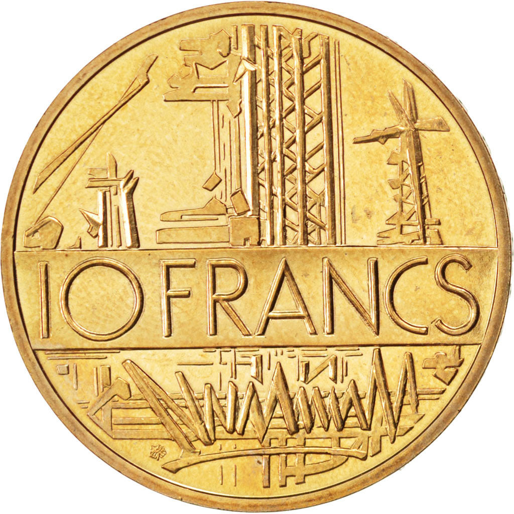 Coin, France, Mathieu, 10 Francs, 1982, MS(63), Nickel-brass, KM:940