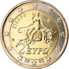 Greece, 2 Euro, 2002, Athens, MS(65-70), Bi-Metallic, KM:188