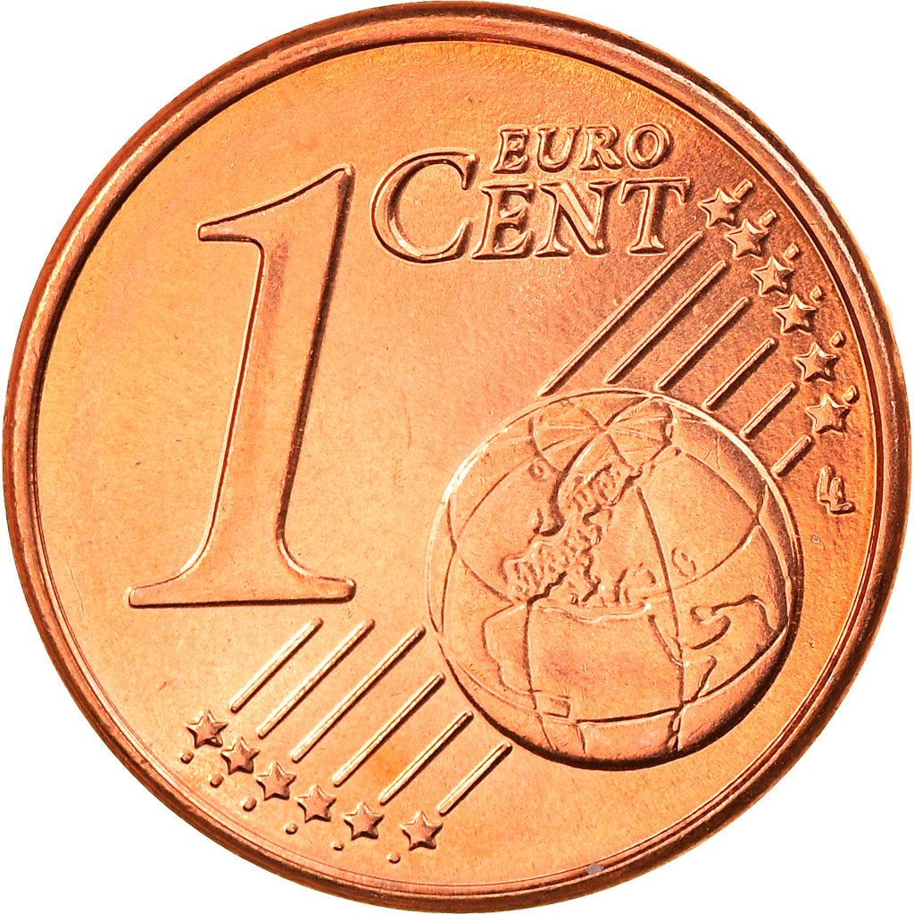 Grécia, Euro Cent, 2003, Athens, MS(65-70), Aço Cromado a Cobre, KM:181