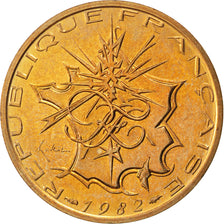 Münze, Frankreich, Mathieu, 10 Francs, 1982, UNZ, Nickel-brass, KM:940