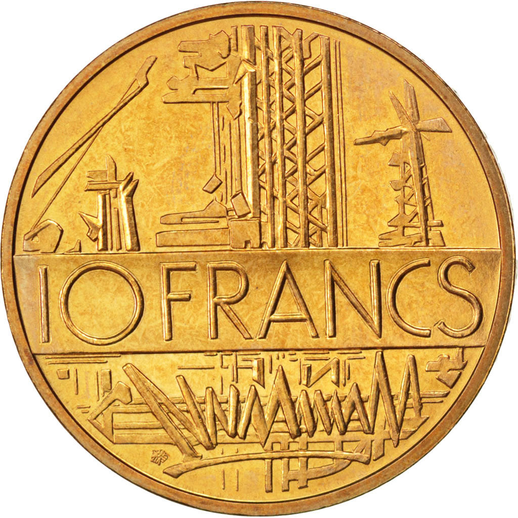 Coin, France, Mathieu, 10 Francs, 1982, MS(63), Nickel-brass, KM:940