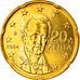 Grecja, 20 Euro Cent, 2004, Athens, MS(65-70), Mosiądz, KM:185