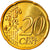 Grécia, 20 Euro Cent, 2004, Athens, MS(65-70), Latão, KM:185
