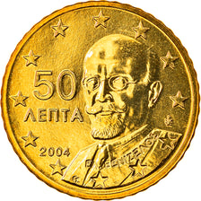 Grecia, 50 Euro Cent, 2004, Athens, FDC, Ottone, KM:186