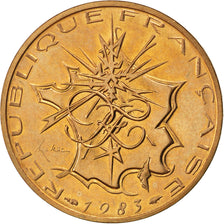 Moneta, Francia, Mathieu, 10 Francs, 1983, SPL, Nichel-ottone, KM:940