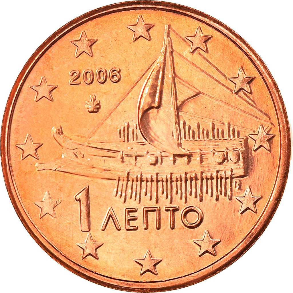 Griekenland, Euro Cent, 2006, Athens, FDC, Copper Plated Steel, KM:181